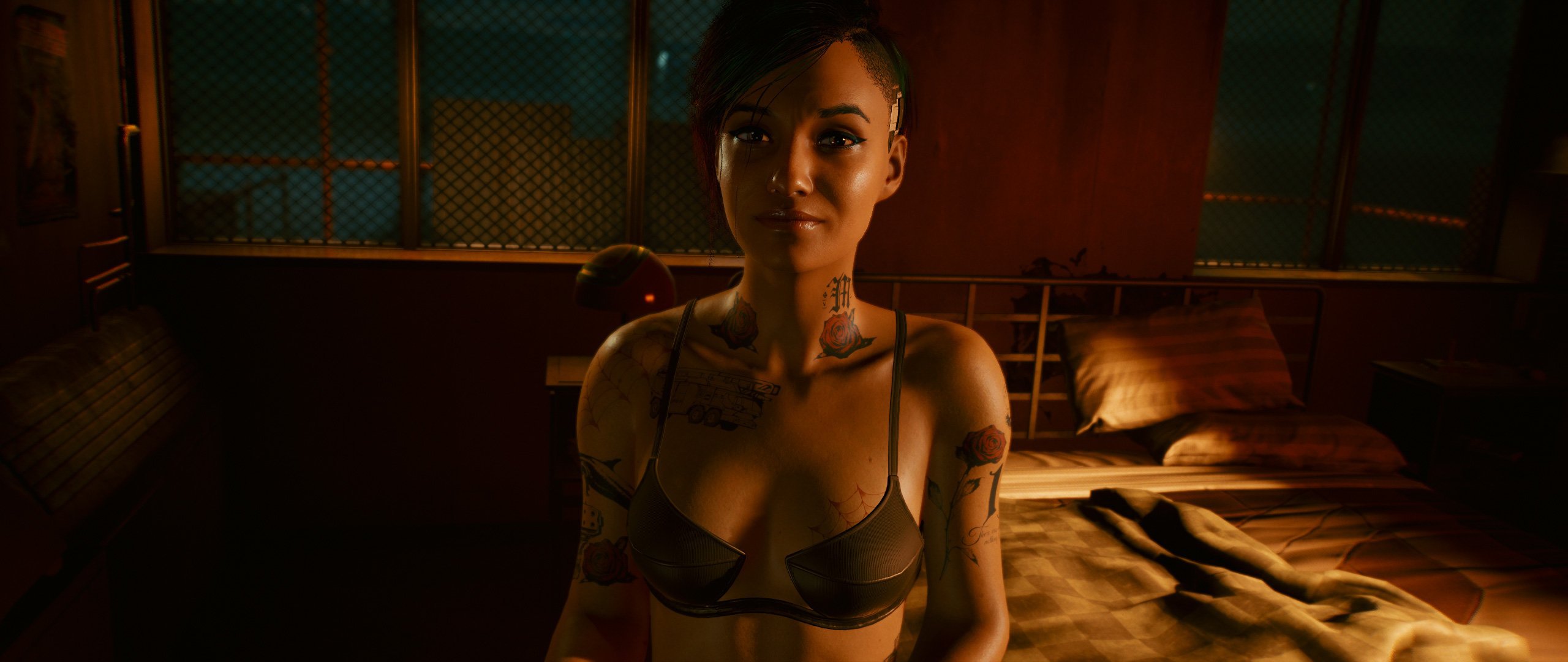Постельная сцена с Джуди Cyberpunk 2077