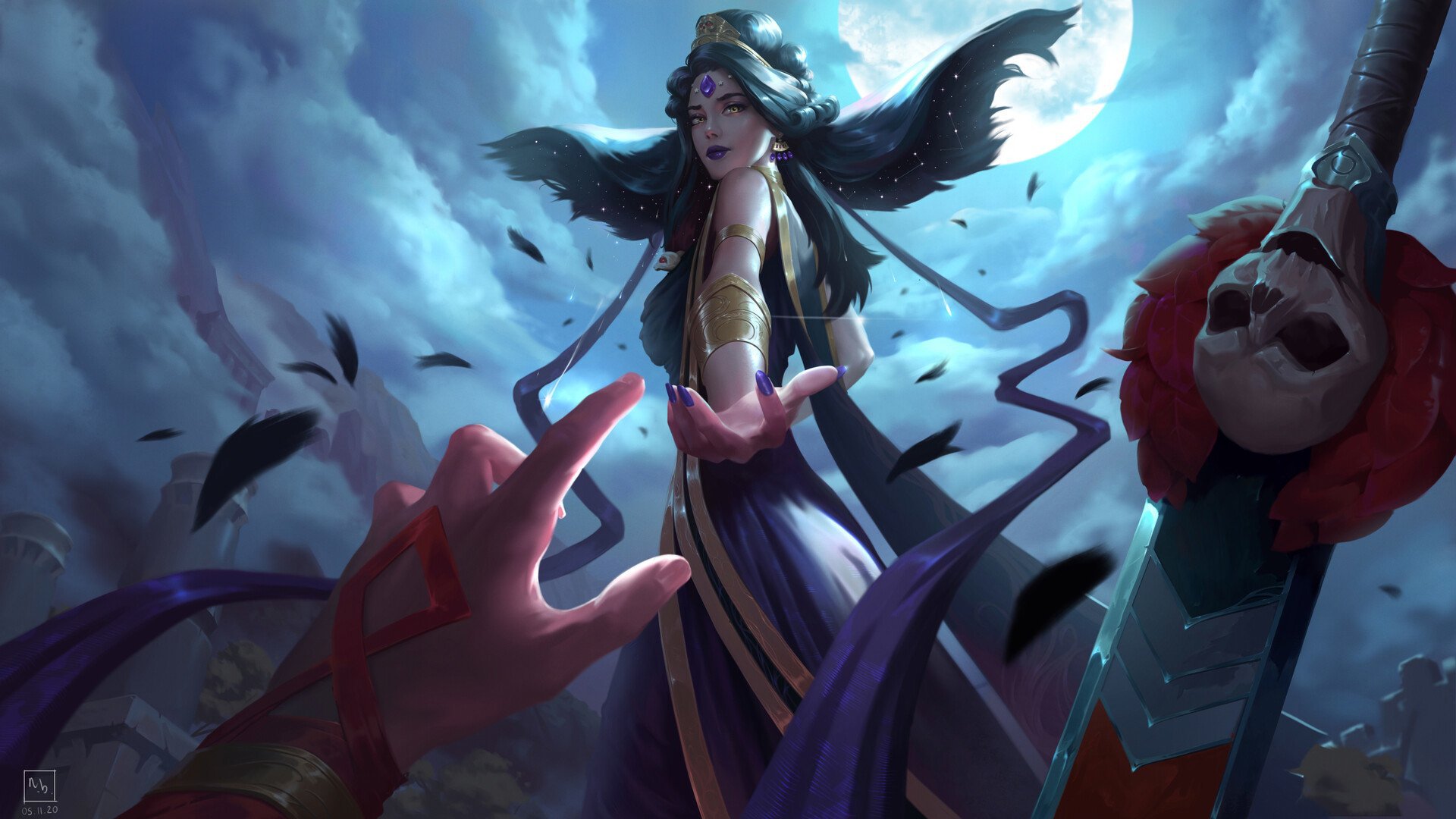 Рисунок Никты из Hades
